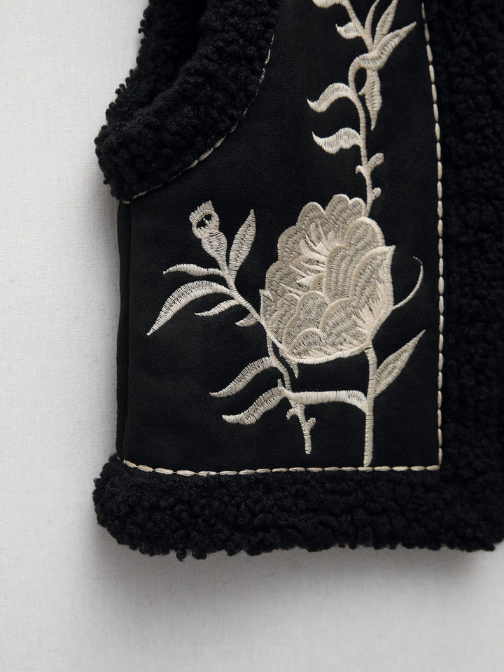 Gianna Embroidered Floral Vest