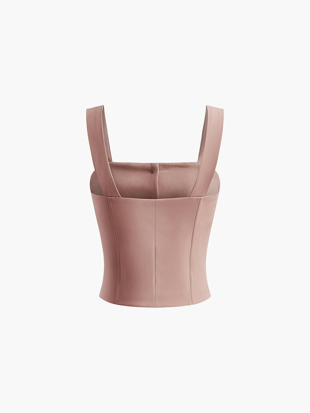 Kenzie Square Collar Button Tank Top