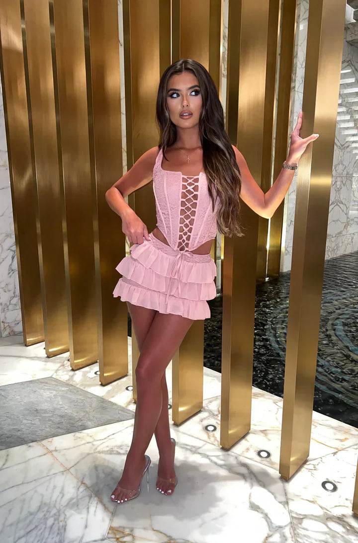 Clang | Layered Mini Skirt Set