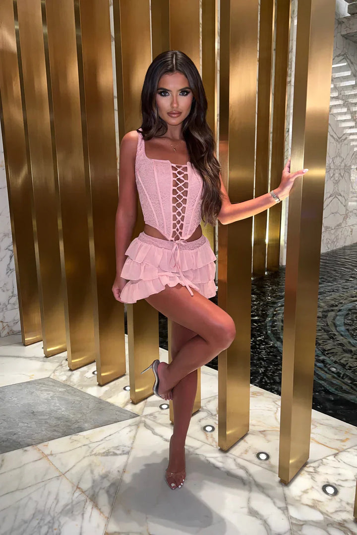 Clang | Layered Mini Skirt Set