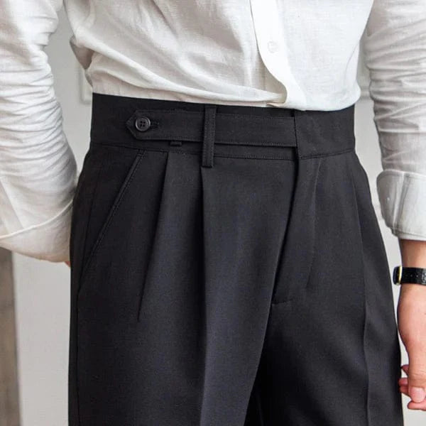 Marcelo Tailored pleat trousers for men