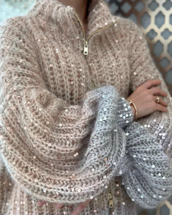 Celine - The elegant, glittering silk cardigan sweater